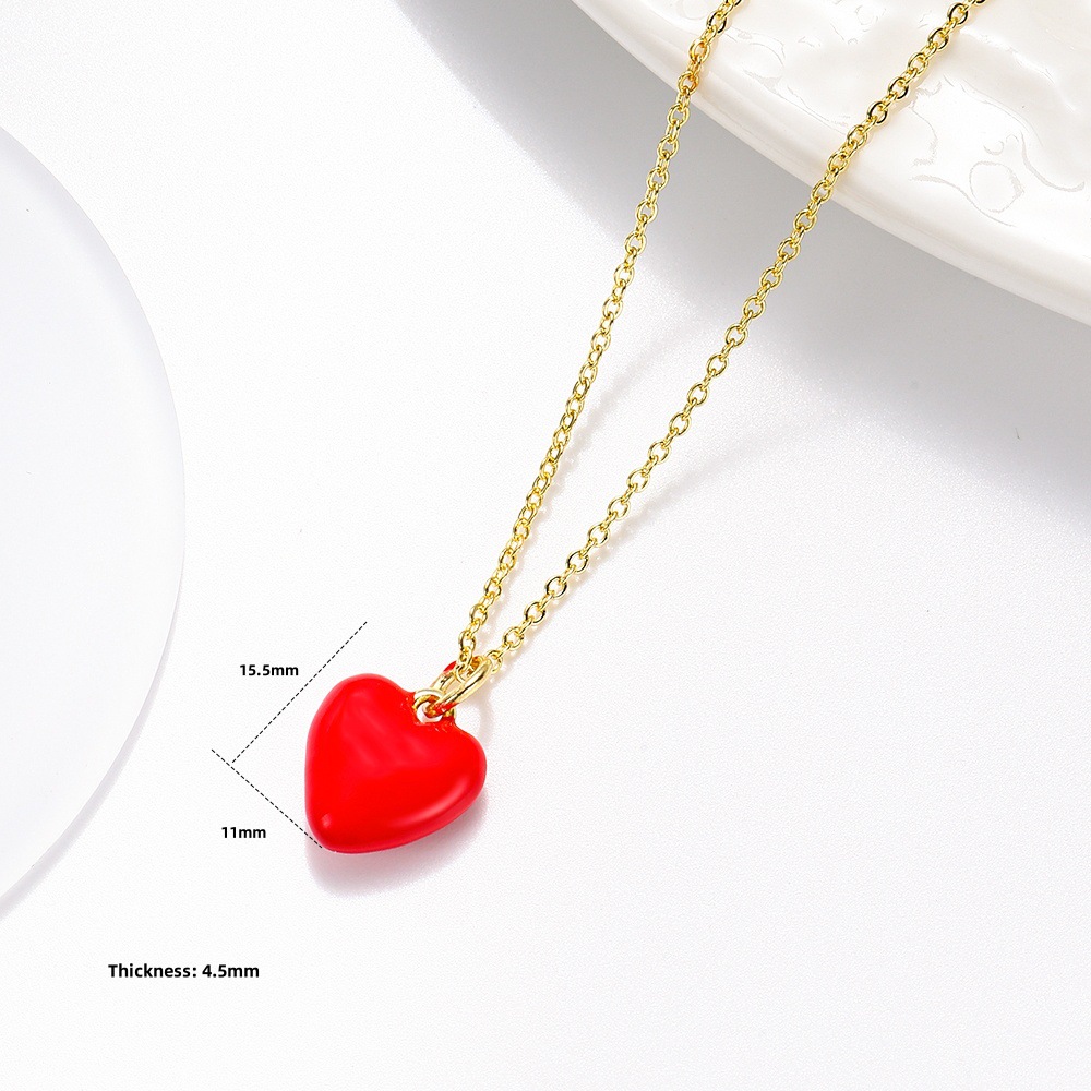 Bijoux En Gros Rétro Style Simple Star Forme De Cœur Noeud D'Arc Le Cuivre Pendentif Chaîne De Câble display picture 19