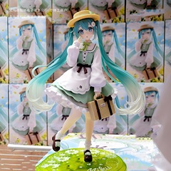 模型初音桌摆件动漫周边礼物田园风景品美少女初音未来手办二次元