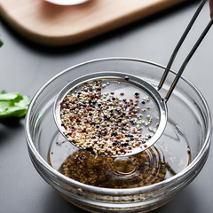 5ZV7 wholesale 304 stainless steel slotted spoon fine mesh household kitchen filter screen soy milk filter net hot pot special beat 