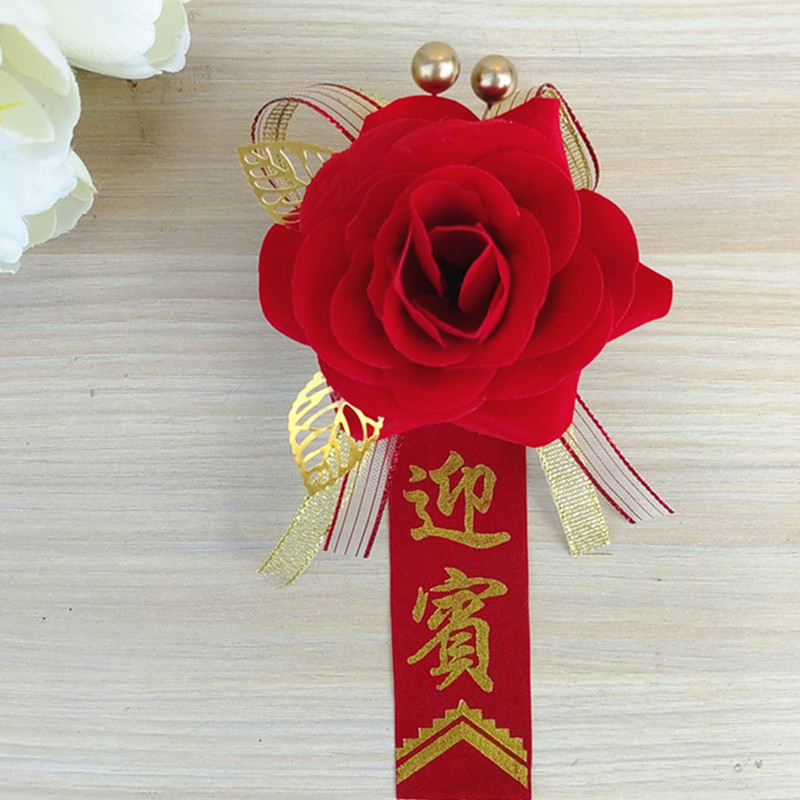 Ramillete de boda, celebración de boda, suministros para novios, padre, madre, padrinos de boda, damas de honor, familia, conjunto completo de flores únicas hechas a mano