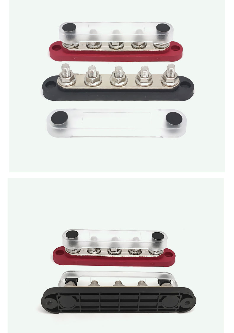 Bus Bar Copper Bar Wiring Bar for Cars, Trucks, Ships, Etc. Power Modification Line Distribution Bar Column