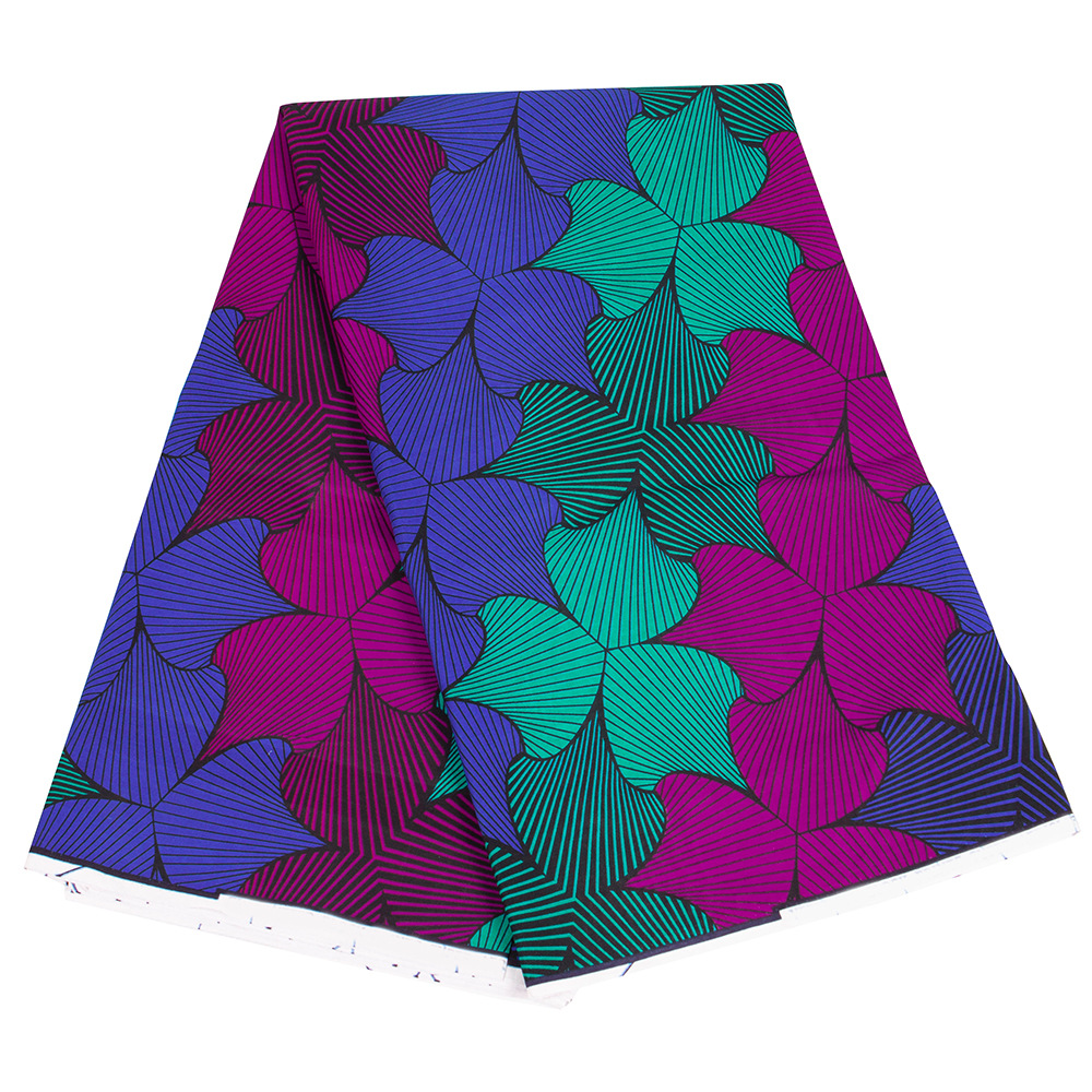 African ethnic batik printed fabric, cotton Ankara double-sided geometric fabric, Amazon cross-border wholesale source