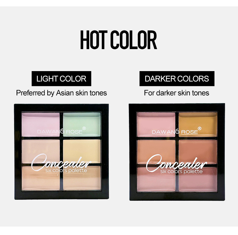 Waterproof highlighter en contour palette met concealer_voghion.com