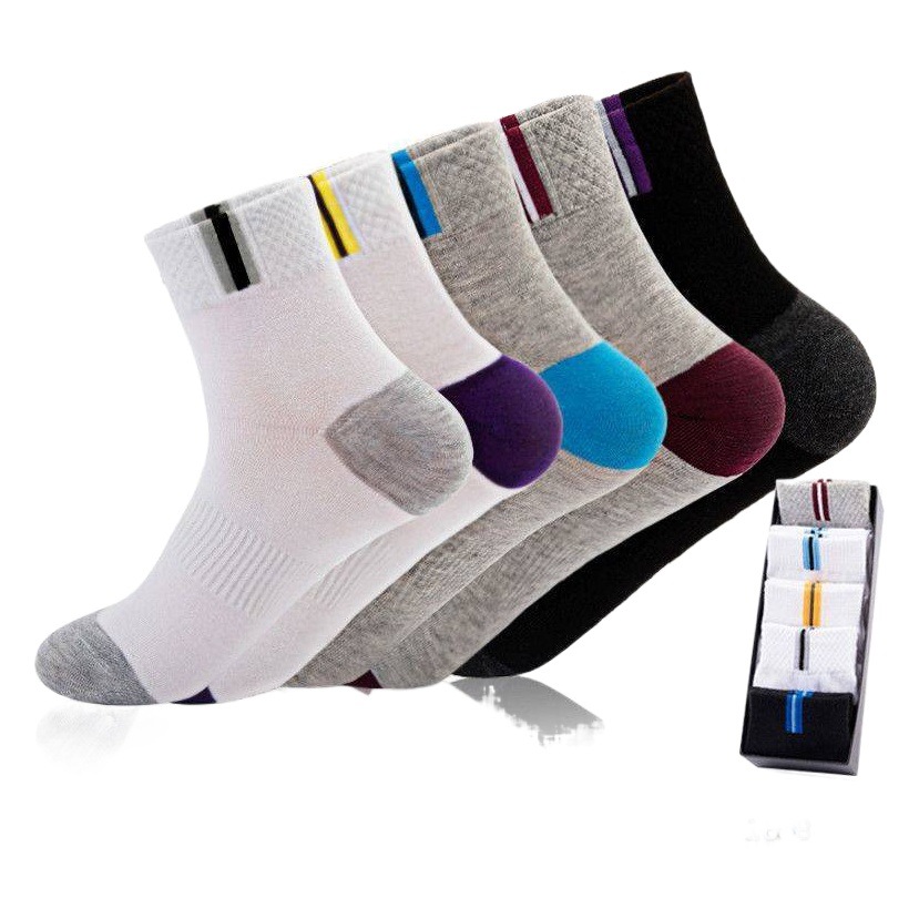 Calcetines de Algodón para Hombre, Tobilleros, Lisos, Deportivos, Absorbentes, Otoño/Invierno, Venta por Mayor