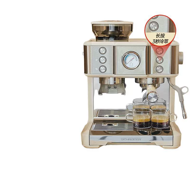 ФранцузскийSchneider многофункциональный итальянский кофем grinders all-in-one кофемашина паровая бытовая коммерческая американский стиль единый комплект бесплатная доставка