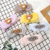 Fashionable cartoon cute headband with bow for face washing, with little bears, plush