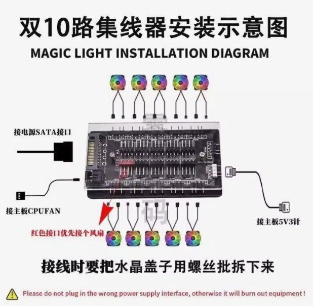 クロスボーダーLOVINGCOOLコンピューターARGB冷却ファンpwm温度制御RGB超静音ファンARGBコントローラー|undefined