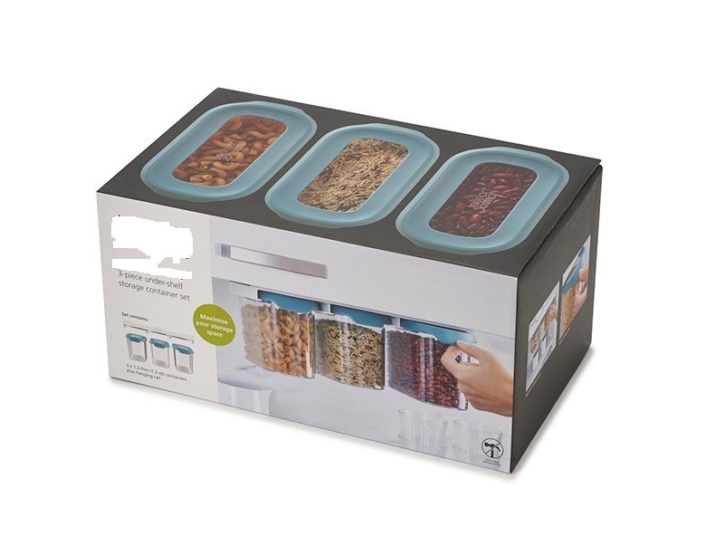 Drawer Type Food Storage Jars Grains Sealed Jars Moisture-proof Sealed Box Set