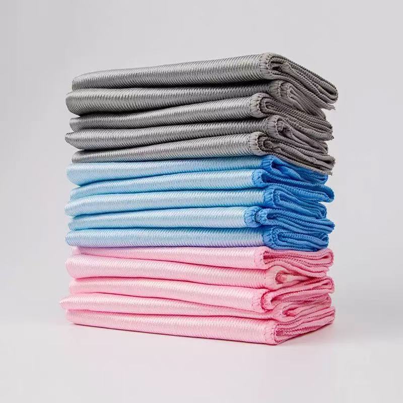 Amazon Cross-Border Glass Cleaning Car Wash Watermark-Free Rag Household Strong Water-Absorbent Oil Removal Wine Glass Tableware Cleaning Cloth