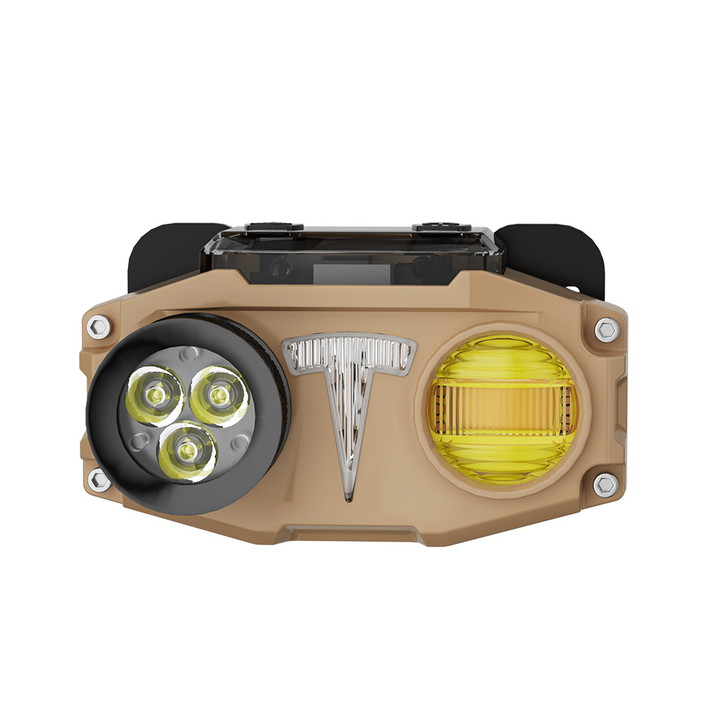 Transfronterizo nuevo faro de inducción al aire libre lámpara USB recargable portátil impermeable larga resistencia noche pesca LED faro al por mayor