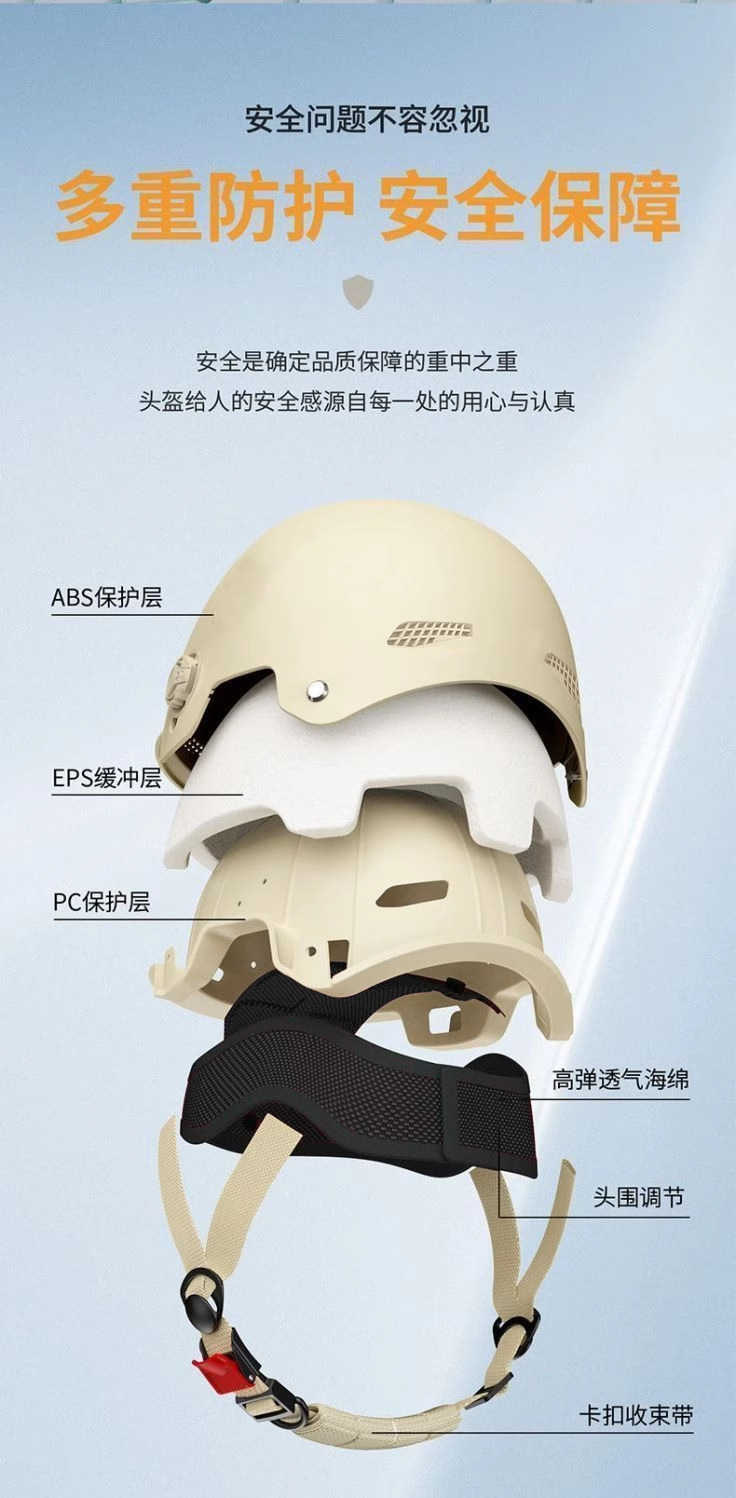 Electric Motorcycle Helmet 3C Certified Summer Sunscreen Safety Helmet