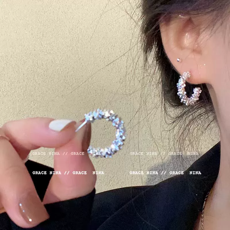 Серебряная игла из жемчуга, циркония, модный универсальный дизайн серьг, образец серебра 925, высокий стиль качества, простой и элегантный дизайн