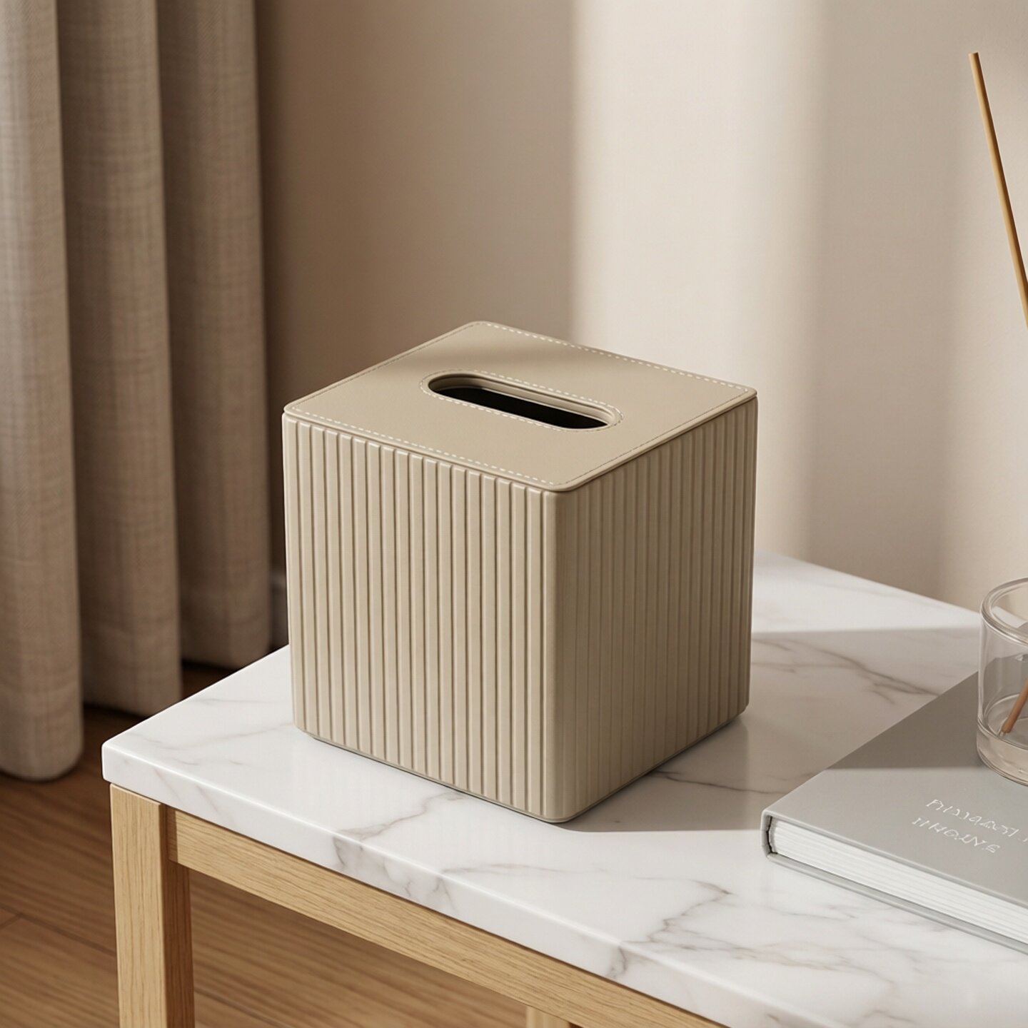 Amazon Leather Square Luxury Tissue Box for Living Room Coffee Table, Factory Direct Sales, Wholesale, Cross-Border Hot Selling