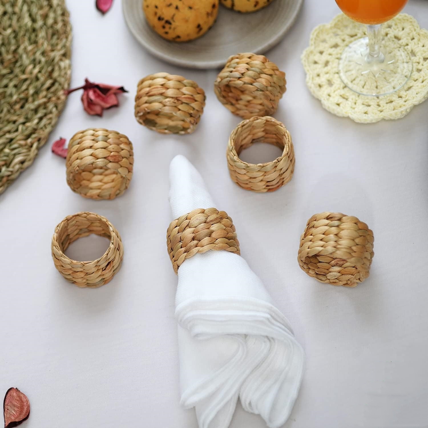 Hotel al por mayor oro servilletas anillo cubiertos diamantes delicados flores perlas servilletas buckle servilletas anillo de tela de boca caliente