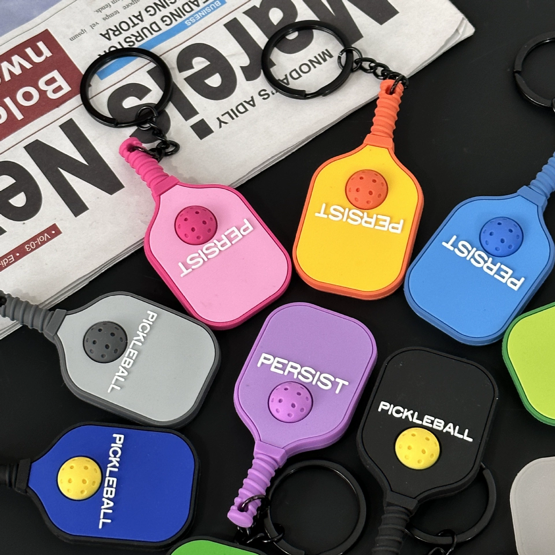 Racket, keychain from soft rubber, bag accessory, pendant, souvenir, (Cross-border trading)