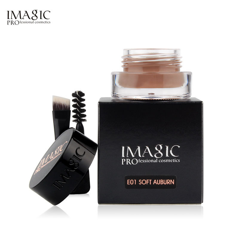 IMAGIC waterproof do not take off makeup 6 color eyebrow cream with brush lasting styling eyebrow cream cross-border foreign trade makeup wholesale 5