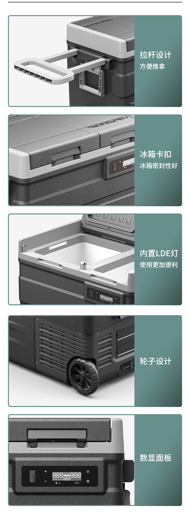 Ice Tiger Compressor Car Refrigerator Car Home Dual-use Refrigeration 12v24v Portable CF35 Dormitory Mini Refrigerator