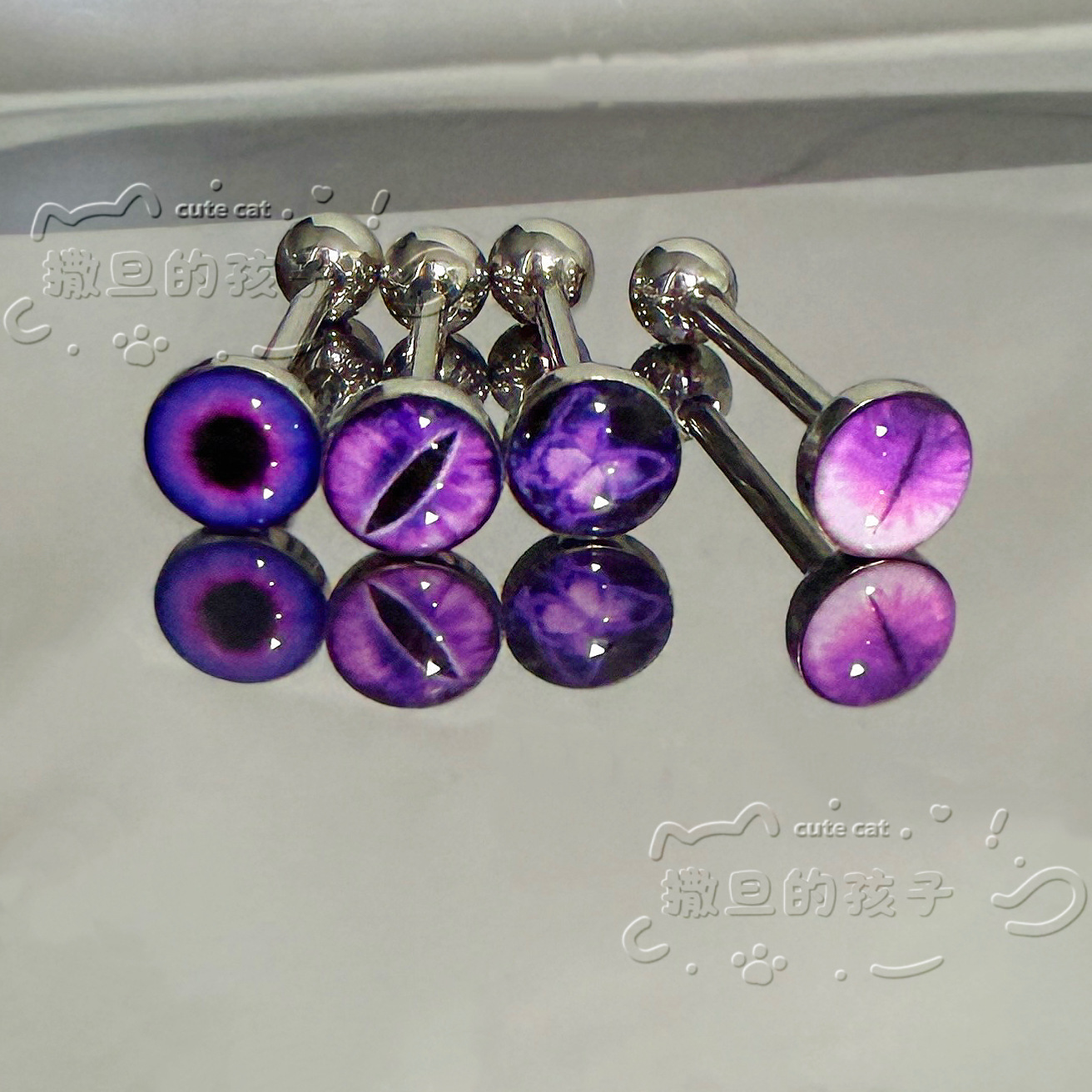 Labret stud lip piercing jewelry styling detail