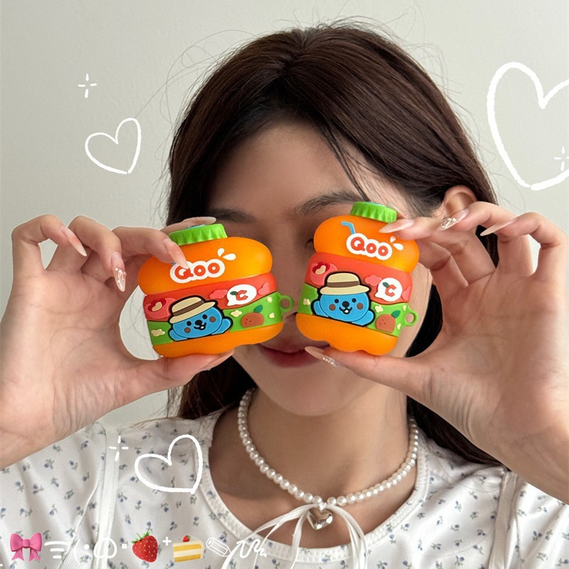 Airpods4 funda protectora 2024 funda para auriculares para dibujos animados de silicona para Apple bluetooth funda de silicona ins linda 4ta generación