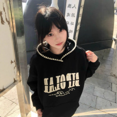 韩国学院风薄款oversize设计感小众帽衫外套女秋季潮牌连帽卫衣潮