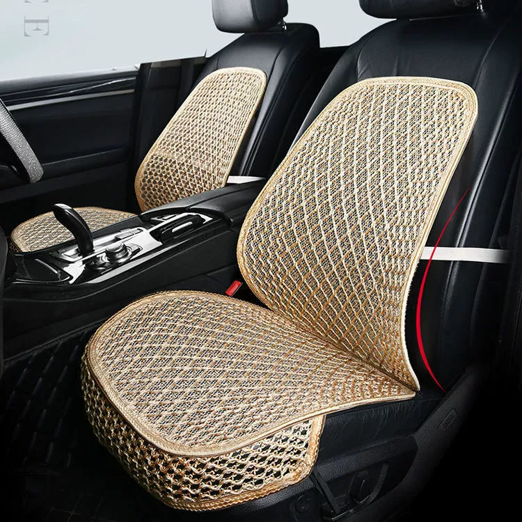 Летние автомобильные аксессуары: вентилируемый охлаждающий коврик для сиденья, универсальная дышащая подушка для сиденья, коврик из ледяного шелка.