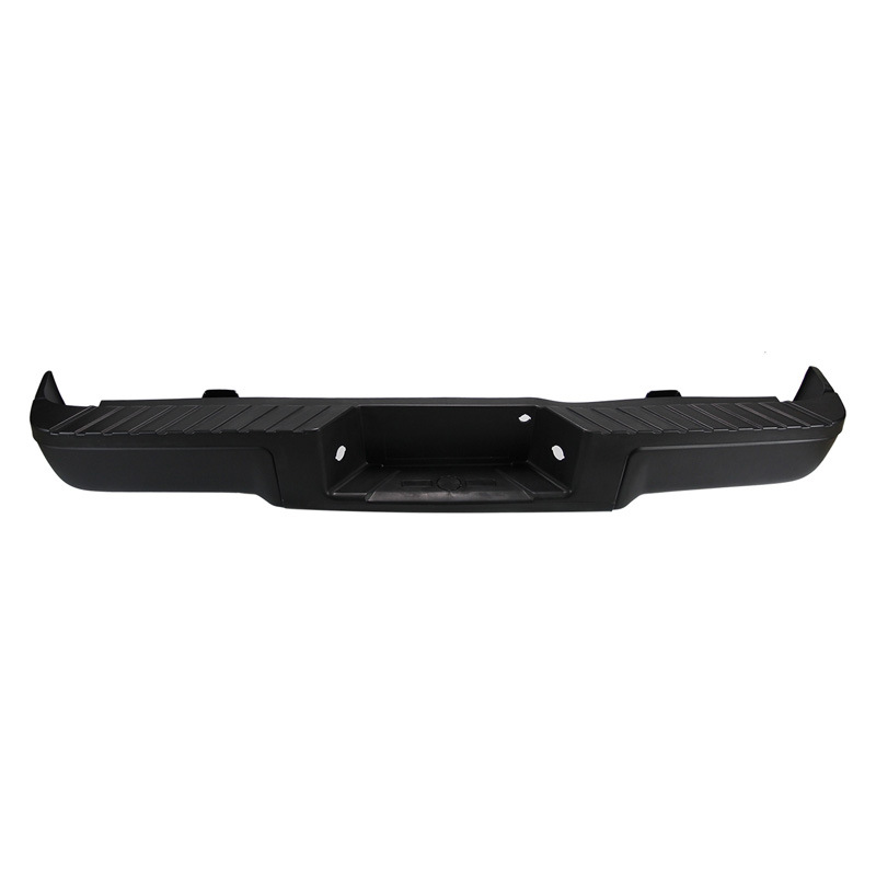 Adecuado para el parachoques trasero del Ford F-150 2009-2014, modelo original negro sin perforaciones.