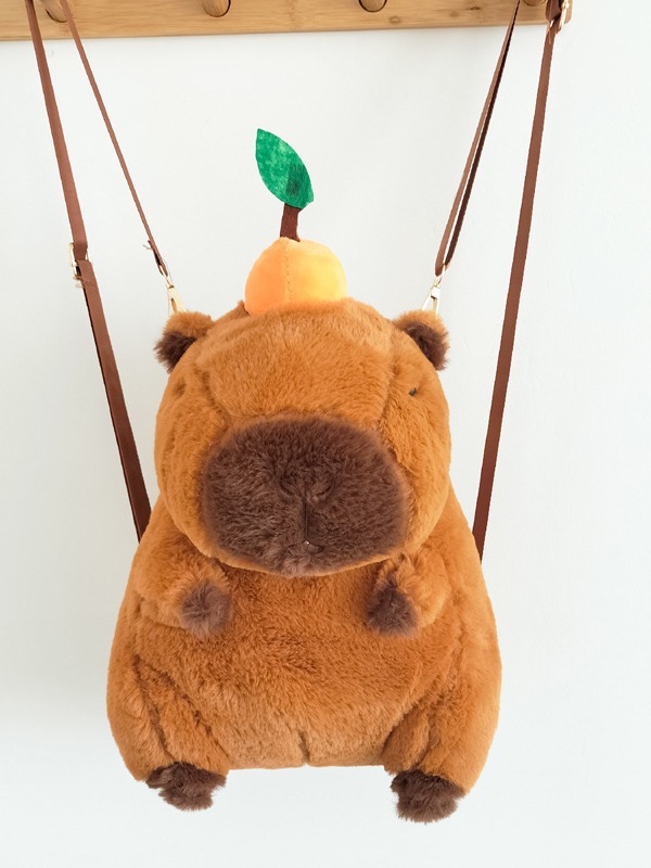 Capabala muñeca de peluche mochila de dibujos animados de agua Guinea Pig bolsa de regalo transfronterizo crossbody bolsa de animales niñas