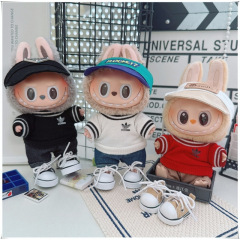 Labubu ベビー服ラブブ第一、第二、第三世代ペンダント 10-15 センチメートル綿人形ユニバーサルスウェットシャツスポーツスーツ