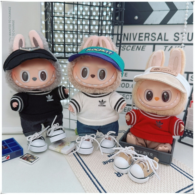 Labubu ベビー服ラブブ第一、第二、第三世代ペンダント 10-15 センチメートル綿人形ユニバーサルスウェットシャツスポーツスーツ|undefined