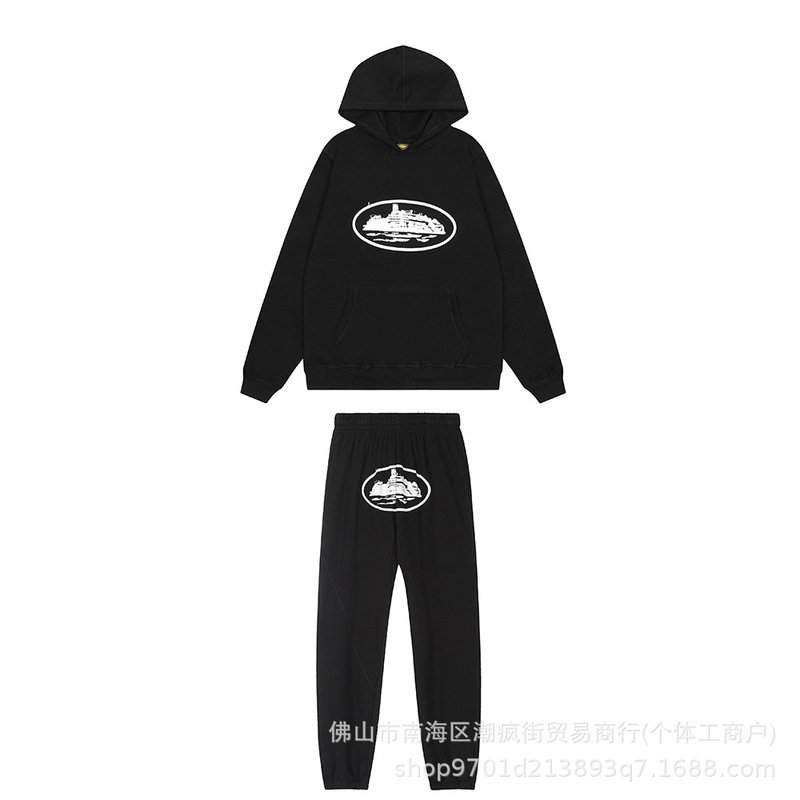 Corteiz クラシックフォートモービルプリント夏の新しいストリートルーズカジュアルトレンディなヒップホップパンツ男性と女性用|undefined