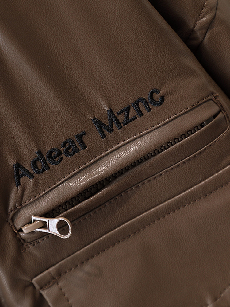 Chaqueta de Cuero para Niños 6215, Abrigo Infantil Moderno y Elegante, Modelo Nuevo Primavera-Otoño 2026, Atuendo Otoñal para Bebés, a la Moda para Niños Pequeños image 6