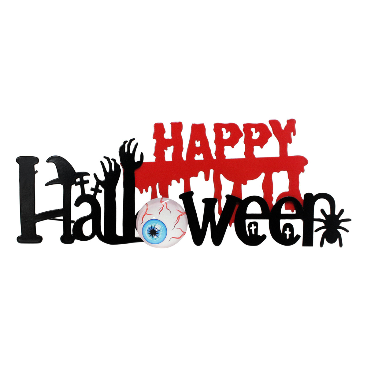   Halloween Halloween Ghost Festival atmosphere decoration card iron insert card horror road guide card