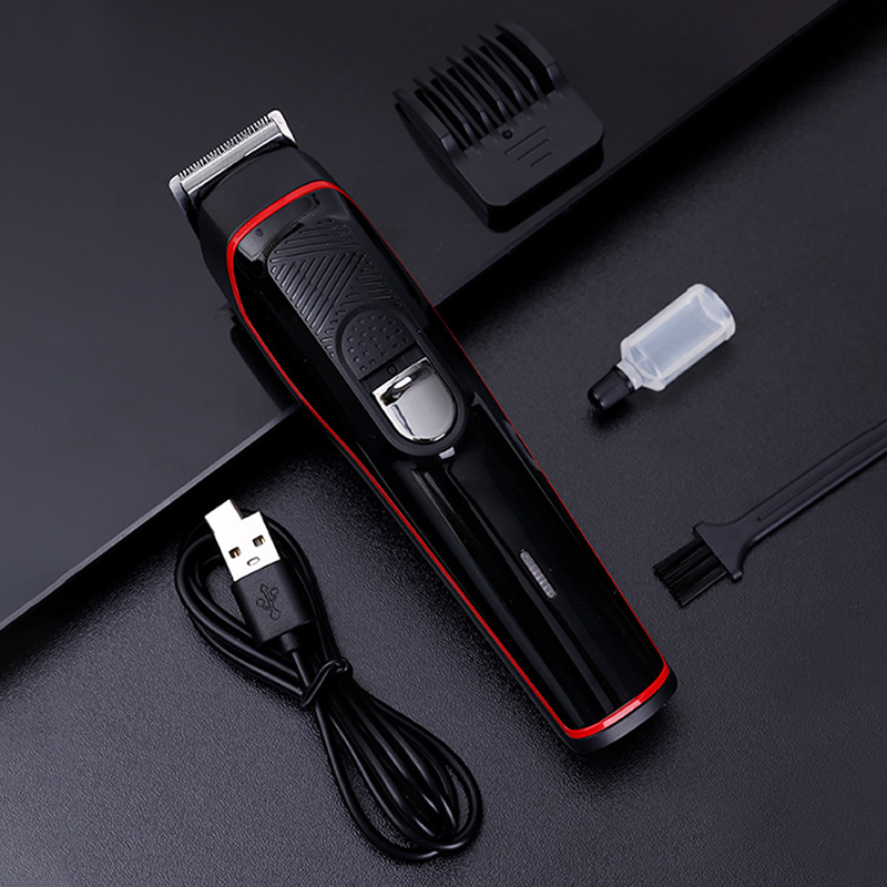 New Cross-border Cordless Hair Cutter Electric Hair Trimmer Multi-function Electric Clipper Set of Five for Salon Use