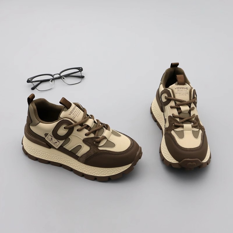 Scarpe casual donna punta tonda stringate autunno inverno comode_voghion.com