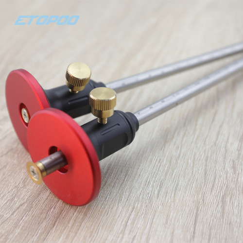 ETOPOO new product European marking tool woodworking marking ruler pure copper line drawing tool woodworking marking ruler