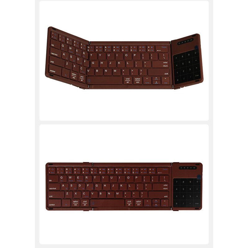 トラックパッド折りたたみキーボードマウスポータブルマルチデバイス 3 Bluetooth ワイヤレスキーボードとマウス携帯電話タブレットデスクトップユニバーサル|undefined
