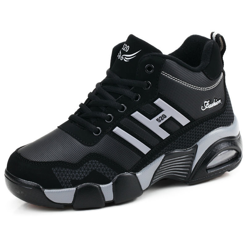 M20 검정색과 파란색 가죽 신발 [벨벳 없음]