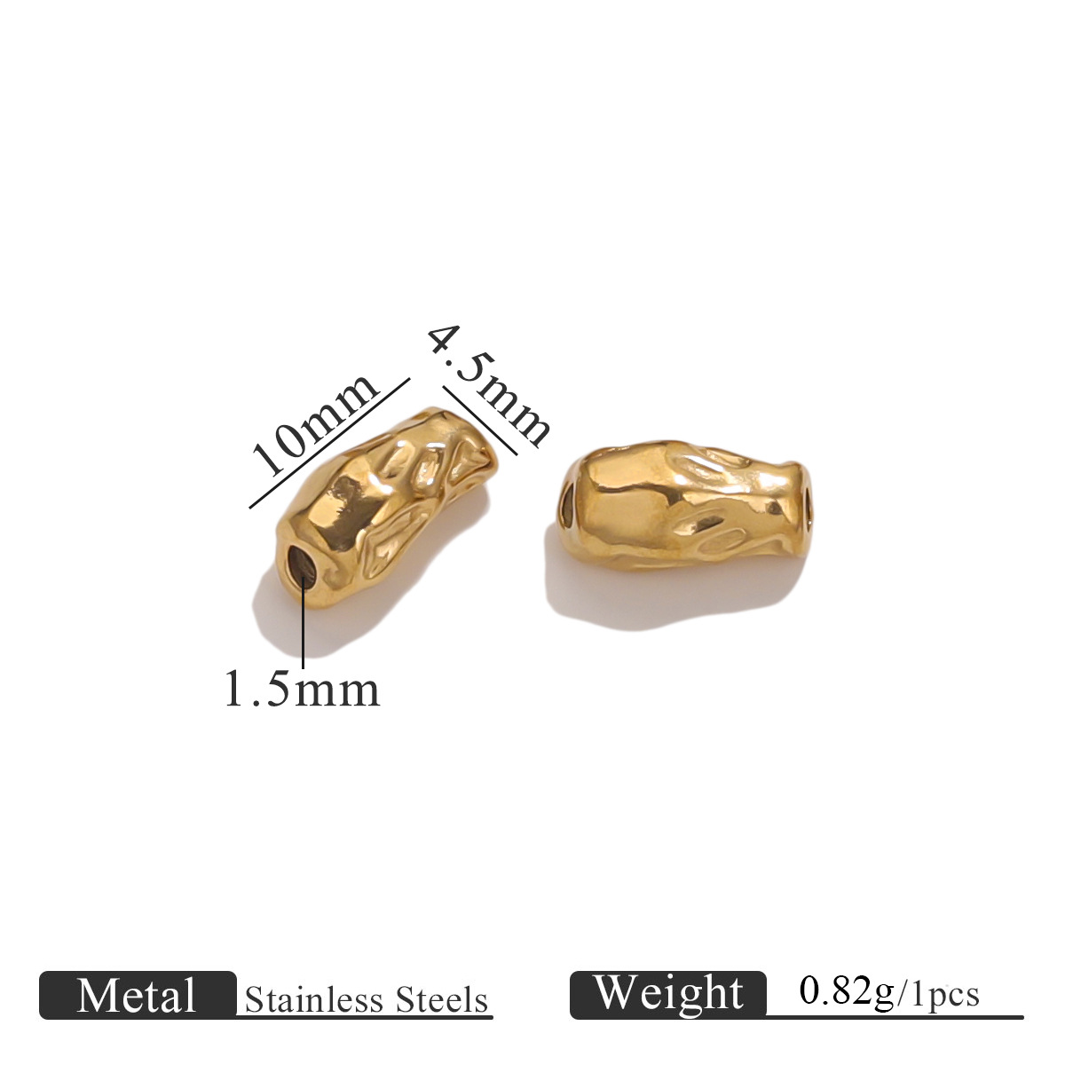 All Seasons Season 1 Piece 304 Stainless Steel Geometric DIY Jewelry Accessories Beads Spacer Bars