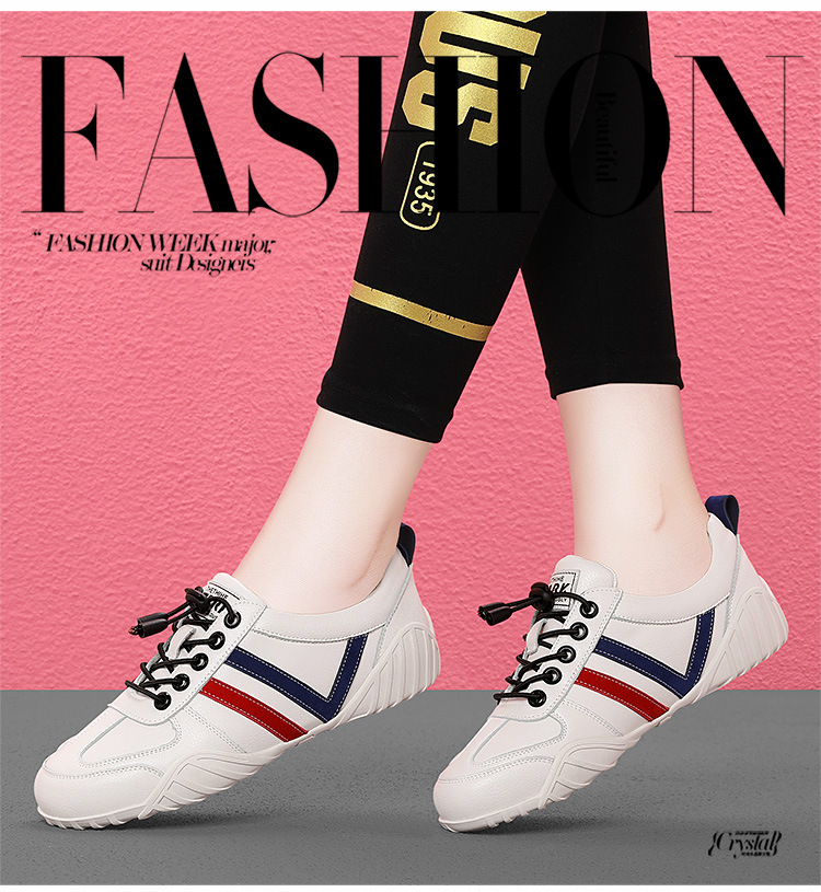 Giày sneaker nữ đế mềm trắng thể thao phối màu be — 3196 màu trắng, 3196 màu be chi tiết 3