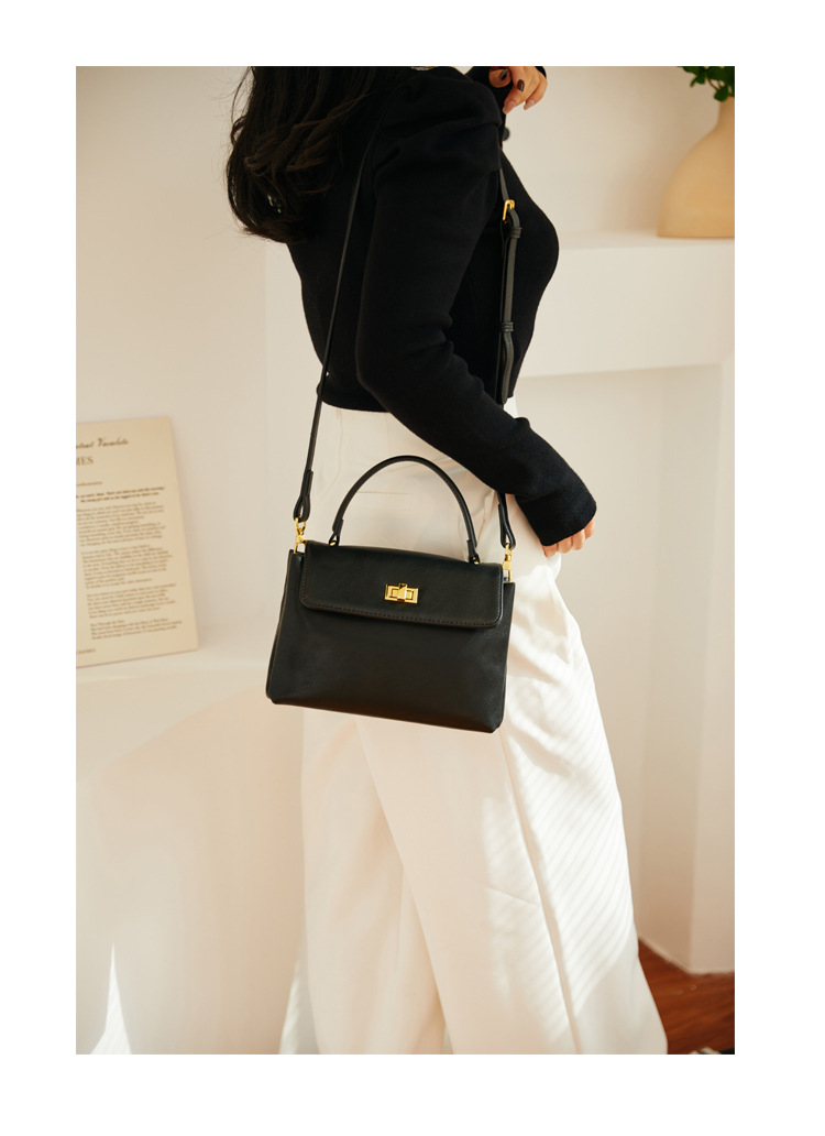 Small Square Crossbody Bag Women's Shoulder Bag Soft Leather_voghion.com