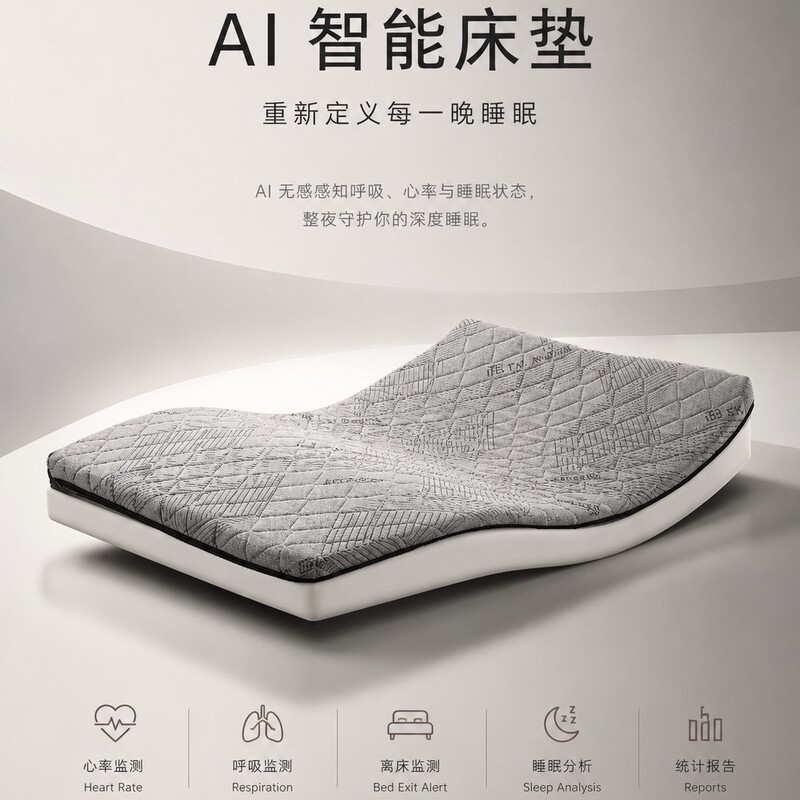 Mattress Sleep Monitoring, Alert When Leaving Bed, One-Touch Sos Help Report, Ai Smart Sleep Monitoring, Smart Mattress Mattress Sleep Monitoring, Alert When Leaving Bed, One-Touch Sos Help Report, Ai Smart Sleep Monitoring, Smart Mattress