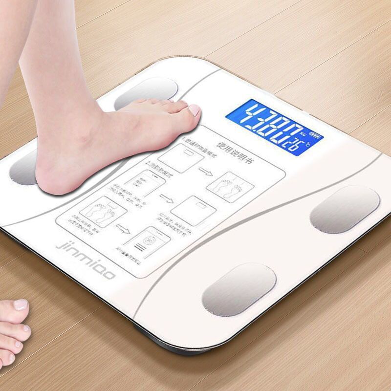 智能APP蓝牙体脂秤人体健康秤减肥专用电子称USB充电家用体重秤准|undefined