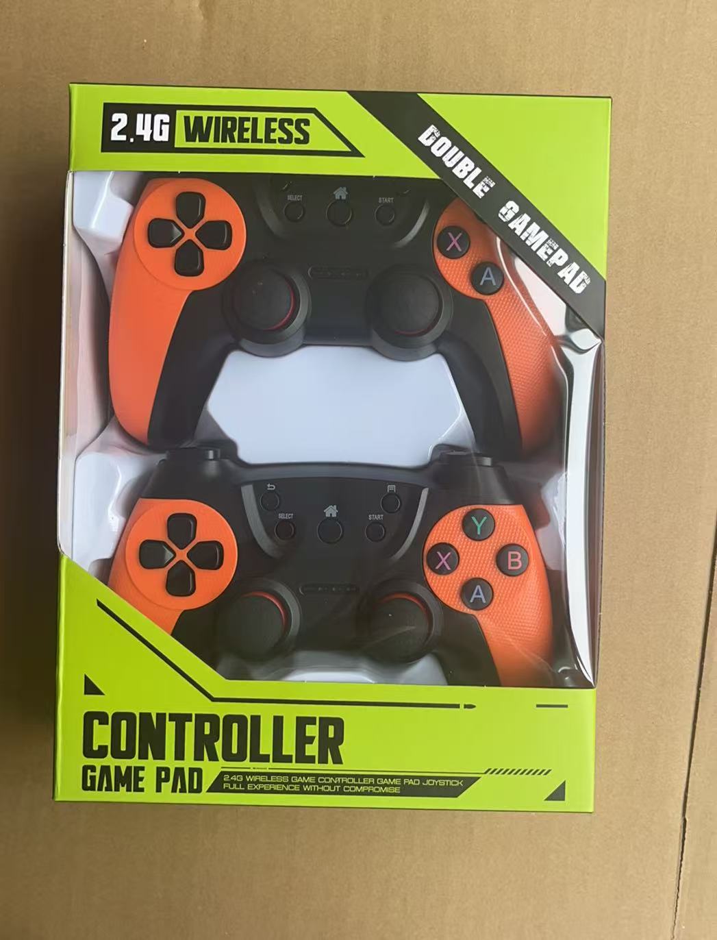 Fabricante suministro directo 2.4g inalámbrico controlador de juegos doble doble Android TV controlador de juegos multifuncional