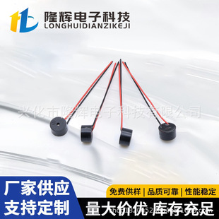 The Wire Can Be Customized with 9*5.5mm Active Electromagnetic 9055 Wired Buzzer 3V 5V Dc Small Volume Continuous Sound