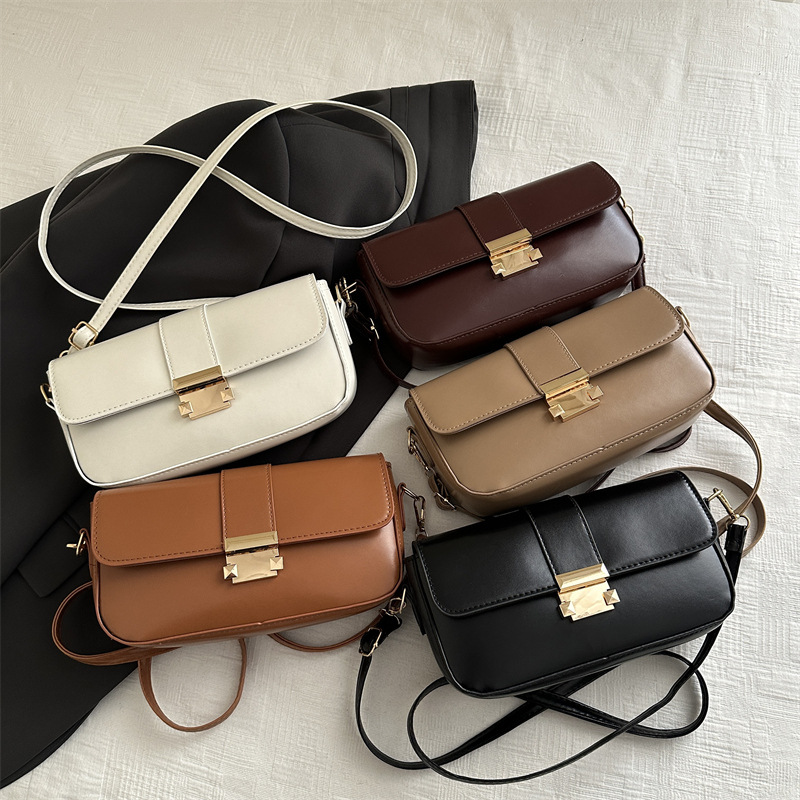 Bolso cuadrado de moda texturas retro bolso 2025 primavera nueva bolsa de mujer bolso literario bolso de hombro bolso de brazo