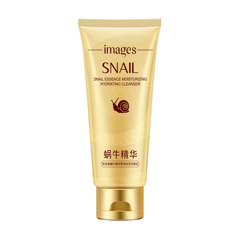 Imagen belleza Caracol esencia hidratante limpiador facial espuma densa limpieza profunda piel limpiador facial al por mayor