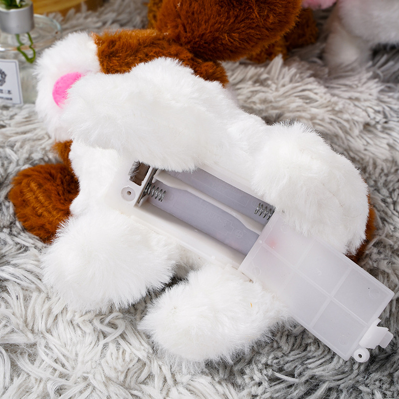 Simulación de la felpa eléctrica perro de los niños de peluche de juguete cachorro puede caminar, llamar, sacudir la cola perro de juguete para mascotas al por mayor