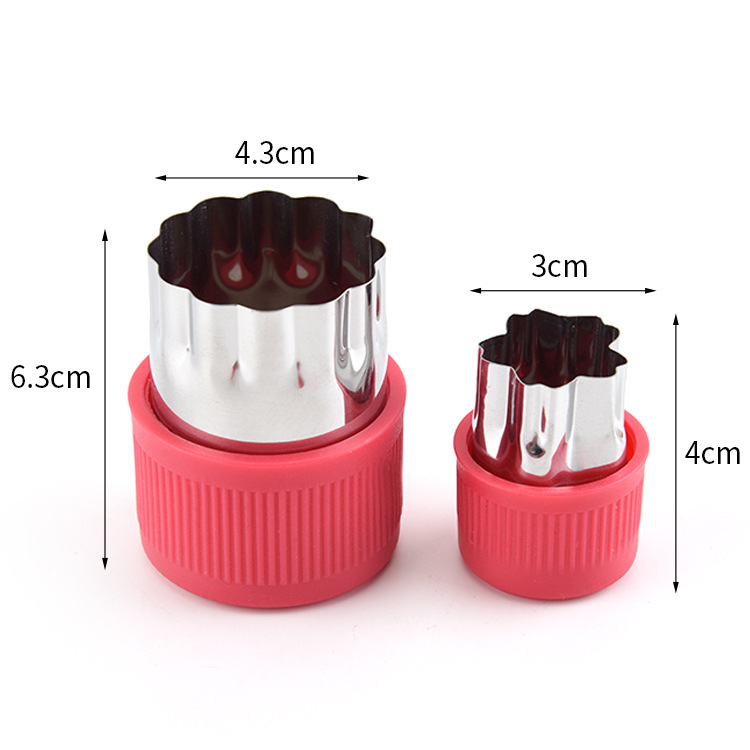 En stock cocina 12 piezas cortador de flores de acero inoxidable vegetales y frutas de corte utensilios de cocina para hornear molde de acero inoxidable molde de galletas