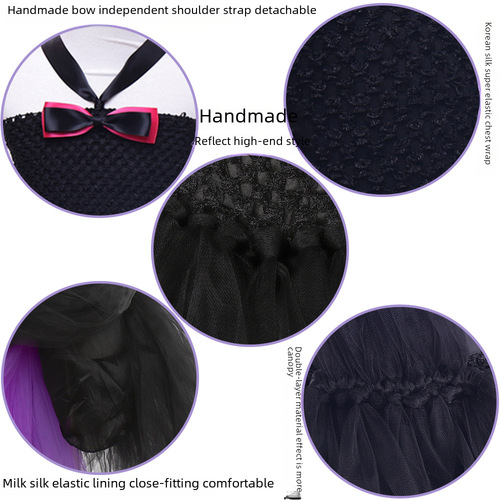 Amazon Western Children's Halloween Costume Clothing for Girls Child Dress Festival Performance Cotton Candy Skirt