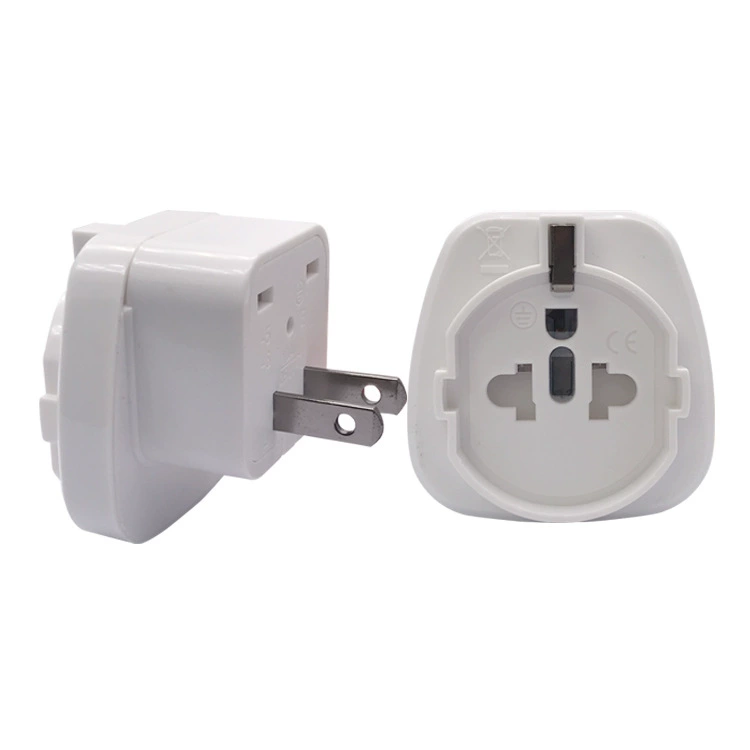 Преобразователь питания с двумя вилками национального стандарта на два круглых контакта европейского стандарта Немецкий двухштекер с 16А на 10А с двумя вилками
